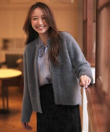 フェザーニット ジャケット