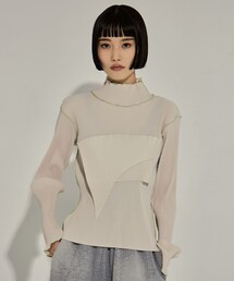 kotohayokozawa | 【kotohayokozawa/コトハヨコザワ】T*D* WAVE LONG SLEEVE TOP *HIGH NECK TYPE/T*D*ウェーブロングスリーブトップ*ハイネックタイプ(Tシャツ/カットソー)