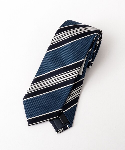 NOLLEY’S（ノーリーズ）の「バスケットMIXストライプネクタイ 25AWコレクション（ネクタイ・メンズ・グリーン系その他/ブルー系その他・FREE）」の3枚目の写真