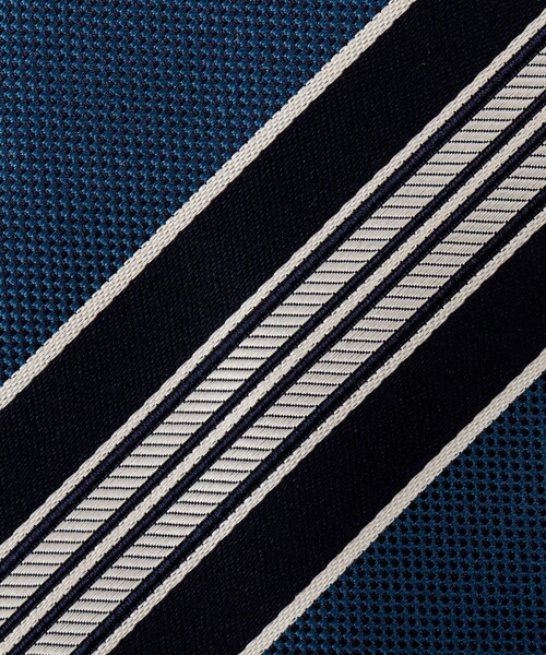 NOLLEY’S（ノーリーズ）の「バスケットMIXストライプネクタイ 25AWコレクション（ネクタイ・メンズ・グリーン系その他/ブルー系その他・FREE）」の10枚目の写真