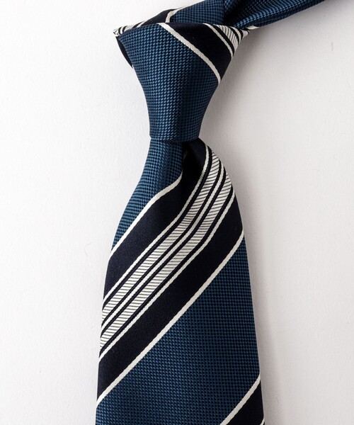 NOLLEY’S（ノーリーズ）の「バスケットMIXストライプネクタイ 25AWコレクション（ネクタイ・メンズ・グリーン系その他/ブルー系その他・FREE）」の11枚目の写真