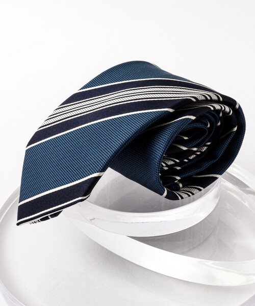NOLLEY’S（ノーリーズ）の「バスケットMIXストライプネクタイ 25AWコレクション（ネクタイ・メンズ・グリーン系その他/ブルー系その他・FREE）」の14枚目の写真