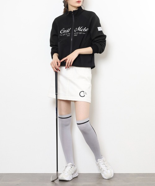 CECIL McBEE(セシルマクビー)の「MESSAGE BLOUSON(ブルゾン・レディース・ベージュ/ブラック・2(M)/1(S))」の6枚目の写真