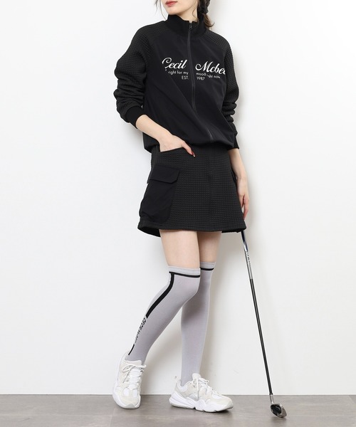 CECIL McBEE(セシルマクビー)の「MESSAGE BLOUSON(ブルゾン・レディース・ベージュ/ブラック・2(M)/1(S))」の8枚目の写真