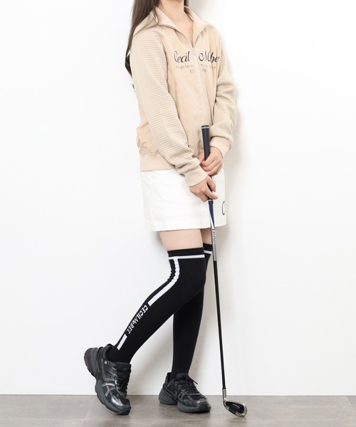 CECIL McBEE(セシルマクビー)の「MESSAGE BLOUSON(ブルゾン・レディース・ベージュ/ブラック・2(M)/1(S))」の11枚目の写真