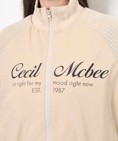 CECIL McBEE(セシルマクビー)の「MESSAGE BLOUSON(ブルゾン・レディース・ベージュ/ブラック・2(M)/1(S))」の19枚目の写真