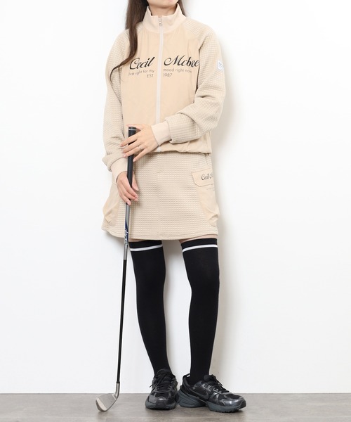 CECIL McBEE(セシルマクビー)の「MESSAGE BLOUSON(ブルゾン・レディース・ベージュ/ブラック・2(M)/1(S))」の12枚目の写真