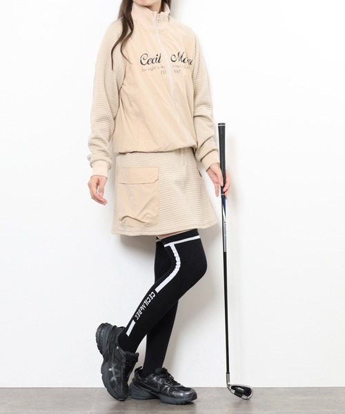 CECIL McBEE(セシルマクビー)の「MESSAGE BLOUSON(ブルゾン・レディース・ベージュ/ブラック・2(M)/1(S))」の13枚目の写真