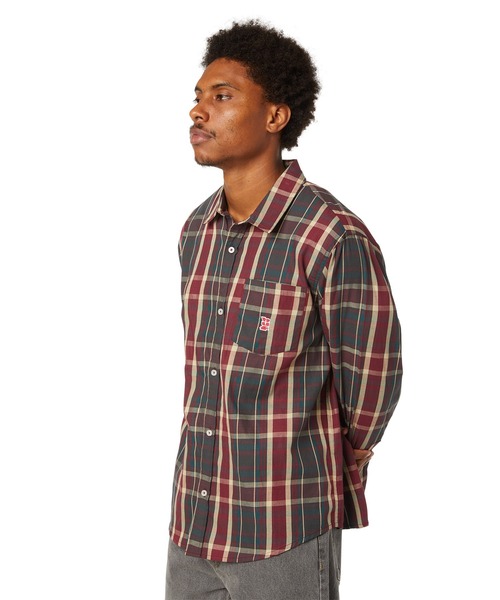 HUF（ハフ）の「MEGABLAST PLAID LS SHIRT（シャツ/ブラウス・メンズ・ワインレッド・M/S/L/XL）」の5枚目の写真