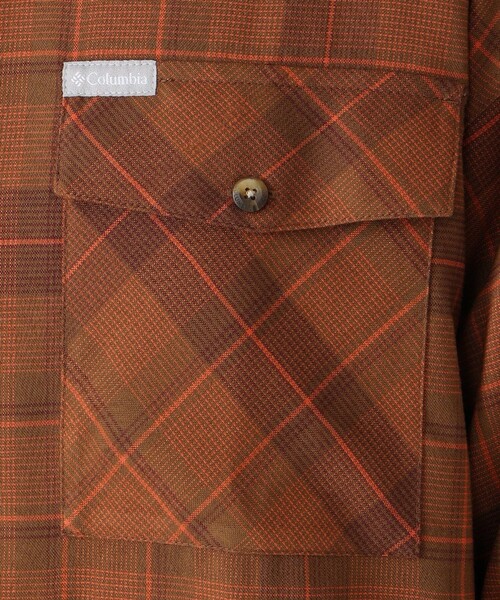 Columbia（コロンビア）の「Columbia／メンズ ブレイムアイル シャツ フランネル UVカット／コロンビア（シャツ/ブラウス・メンズ・オレンジ/グリーン・L/M/S/XL）」の3枚目の写真
