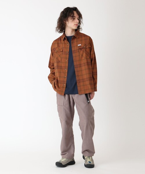 Columbia（コロンビア）の「Columbia／メンズ ブレイムアイル シャツ フランネル UVカット／コロンビア（シャツ/ブラウス・メンズ・オレンジ/グリーン・L/M/S/XL）」の13枚目の写真