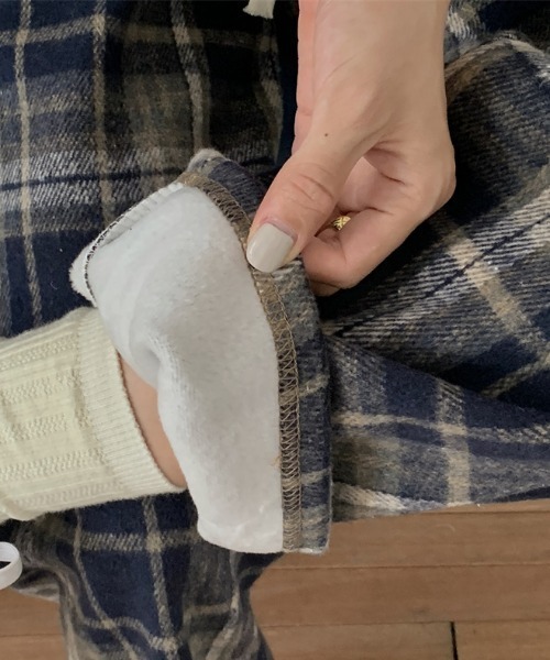FAVORITO（ファヴォリート）の「チェック柄裏起毛パンツ（その他パンツ・レディース・レッド/ネイビー・F）」の12枚目の写真
