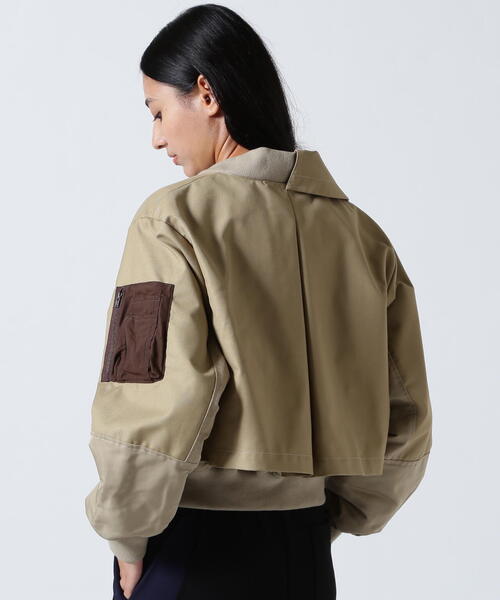 AULA AILA（アウラアイラ）の「AULA AILA（アウラ アイラ）別注トレンチMA-1（トレンチコート・レディース・ブラック/ベージュ・0）」の15枚目の写真