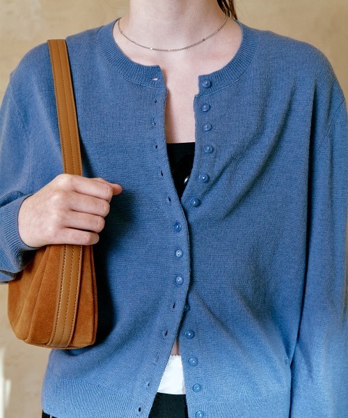ROCKFISH WEATHERWEAR(ロックフィッシュウェザーウェア)の「CLASSIC WOOL CARDIGAN(カーディガン/ボレロ・レディース・グレー/ブラック/ネイビー/ブラウン/オリーブ/ブルー・S/M)」の6枚目の写真