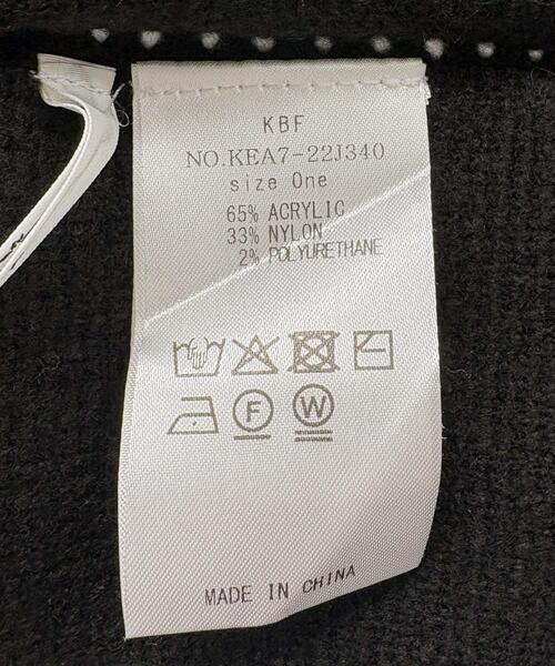 KBF（ケイビーエフ）の「『WEB/一部店舗限定』カラーハンドステッチ2WAYニット（ニット/セーター・レディース・ネイビー/ブラック/アイボリー・ONE）」の14枚目の写真