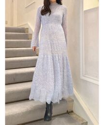 MERCURYDUO | モヘヤニットスカシアミワンピース(ワンピース)