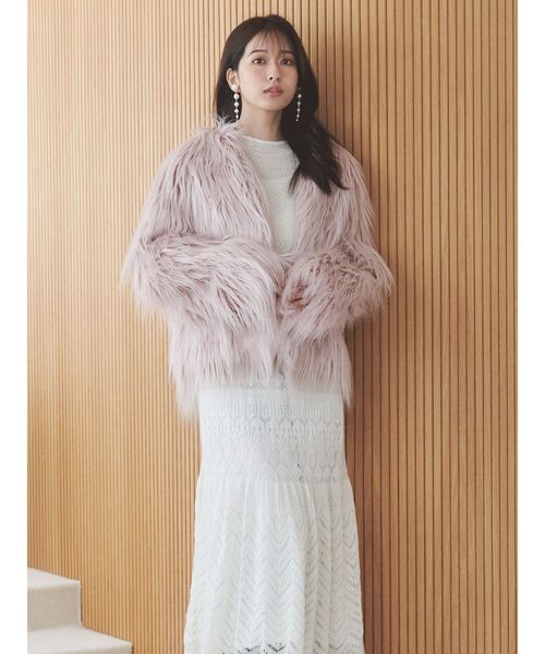 MERCURYDUO(マーキュリーデュオ)の「モヘヤニットスカシアミワンピース(ワンピース・レディース・オフホワイト/ブルー/レッド・SMALL/MEDIUM)」の21枚目の写真