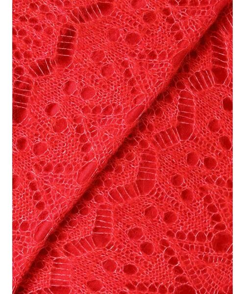 MERCURYDUO(マーキュリーデュオ)の「モヘヤニットスカシアミワンピース(ワンピース・レディース・オフホワイト/ブルー/レッド・SMALL/MEDIUM)」の8枚目の写真