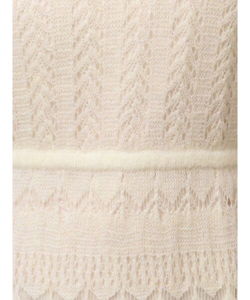 MERCURYDUO(マーキュリーデュオ)の「モヘヤニットスカシアミワンピース(ワンピース・レディース・オフホワイト/ブルー/レッド・SMALL/MEDIUM)」の11枚目の写真