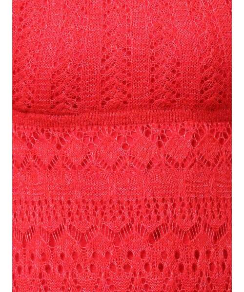 MERCURYDUO(マーキュリーデュオ)の「モヘヤニットスカシアミワンピース(ワンピース・レディース・オフホワイト/ブルー/レッド・SMALL/MEDIUM)」の12枚目の写真