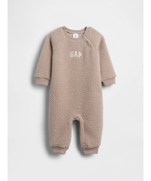 GAP（ギャップ）の「GAPロゴ ボア カバーオール (ベビー)（ロンパース・キッズ・ベージュ/ピンク/アイボリー・50cm/60cm/70cm/80ｃｍ/90cm）」の3枚目の写真