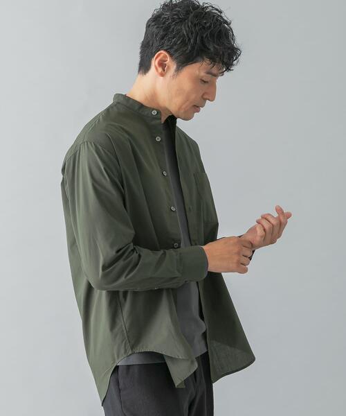 セール】アーバンリラックスバンドカラーシャツ（シャツ/ブラウス