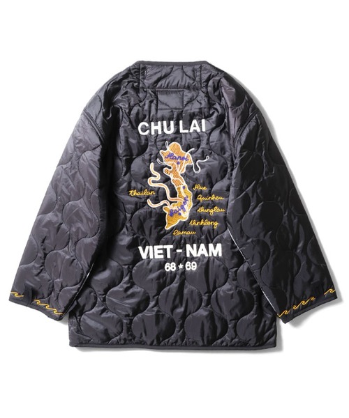 Houston ベトジャン M ブラック HOUSTON ブルゾン アウター M-65 ベトジャンライナー メンズ