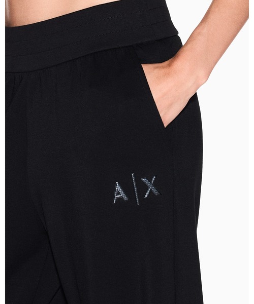 ARMANI EXCHANGE（アルマーニエクスチェンジ）の「【A|X アルマーニ エクスチェンジ】AXロゴ リブポイント スウェットジョガーパンツ（スウェットパンツ・レディース・ブラック/ダークグリーン・LARGE/MEDIUM/SMALL/X-LARGE/X-SMALL）」の7枚目の写真