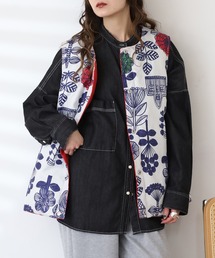 ダウンベスト（花柄・ボタニカル柄）ファッション通販 - ZOZOTOWN