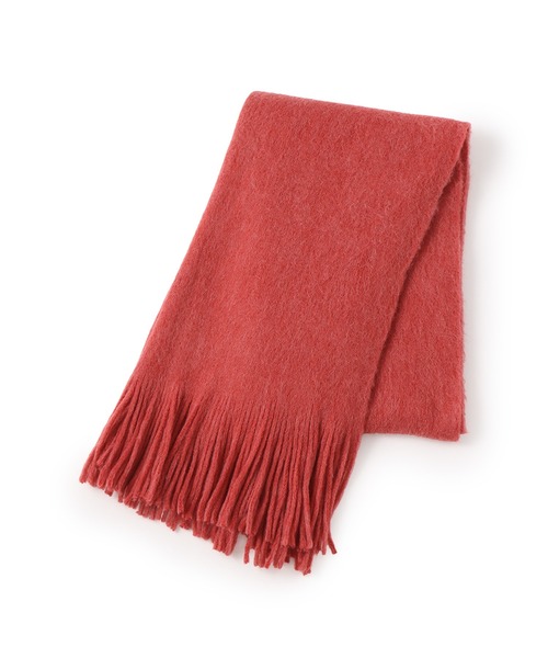 VIS（ビス）の「ミンクタッチもちもちストール（ストール/ショール・レディース・キナリ/チャコールグレー/ベージュ系その他/レッド・FREE）」の13枚目の写真