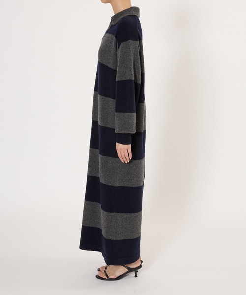 BARNYARDSTORM（バンヤードストーム）の「BARNYARDSTORM / エアヤーン襟付きニットワンピース（ワンピース・レディース・グレー/グレー系その他・FREE）」の18枚目の写真