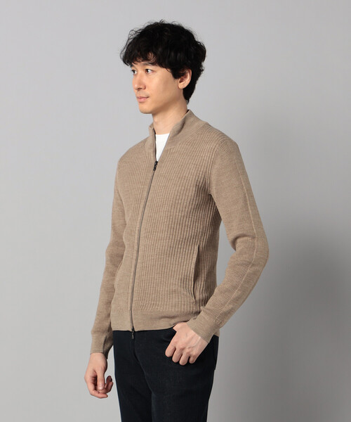 COMME CA MEN（コムサメン）の「「FILIVIVI」ドライバーズニット（カーディガン/ボレロ・メンズ・ブラック/ライトグレー/ベージュ/ネイビー・L/M）」の3枚目の写真