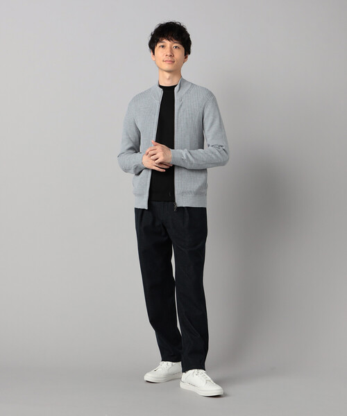 COMME CA MEN（コムサメン）の「「FILIVIVI」ドライバーズニット（カーディガン/ボレロ・メンズ・ブラック/ライトグレー/ベージュ/ネイビー・L/M）」の5枚目の写真