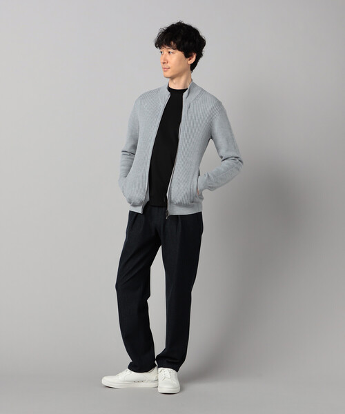 COMME CA MEN（コムサメン）の「「FILIVIVI」ドライバーズニット（カーディガン/ボレロ・メンズ・ブラック/ライトグレー/ベージュ/ネイビー・L/M）」の6枚目の写真