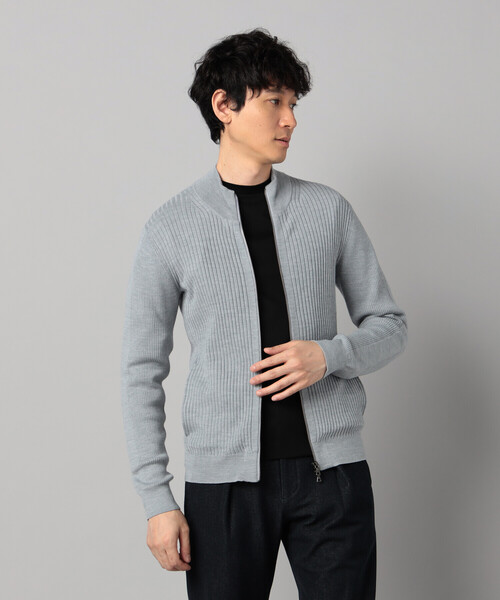 COMME CA MEN（コムサメン）の「「FILIVIVI」ドライバーズニット（カーディガン/ボレロ・メンズ・ブラック/ライトグレー/ベージュ/ネイビー・L/M）」の8枚目の写真