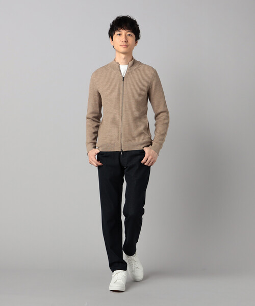 COMME CA MEN（コムサメン）の「「FILIVIVI」ドライバーズニット（カーディガン/ボレロ・メンズ・ブラック/ライトグレー/ベージュ/ネイビー・L/M）」の18枚目の写真