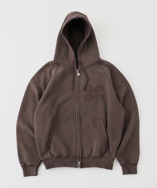 BoTT / ボット WASHED LUCKY LOGO ZIP HOODIE（パーカー）｜BOTT