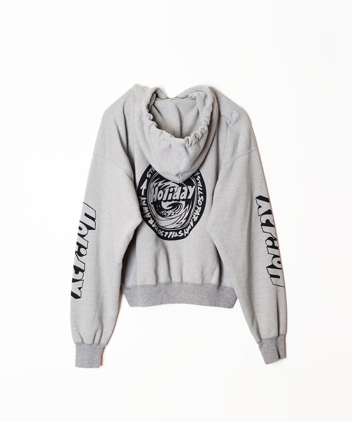 HOLIDAY（ホリデイ）の「POLYCON SWEAT HOODIE (EN ROUTE) ポリコンスウェットフーディ (アンルート)（パーカー・レディース・ダークネイビー/ヘザーグレー・ONE SIZE）」の12枚目の写真