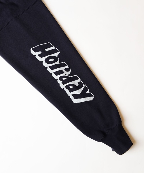 HOLIDAY（ホリデイ）の「POLYCON SWEAT HOODIE (EN ROUTE) ポリコンスウェットフーディ (アンルート)（パーカー・レディース・ダークネイビー/ヘザーグレー・ONE SIZE）」の3枚目の写真