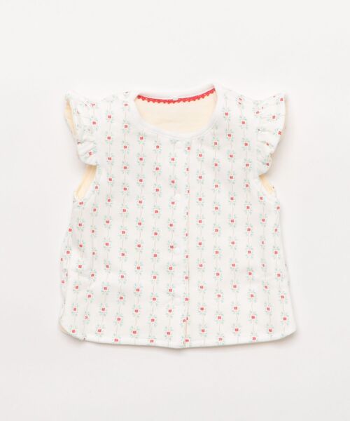 moimoln（モイモルン）の「【リバーシブル】リボンロゼットガーデンパデットベスト（ベスト・キッズ・レッド・80ｃｍ/90cm/100cm/110cm）」の9枚目の写真