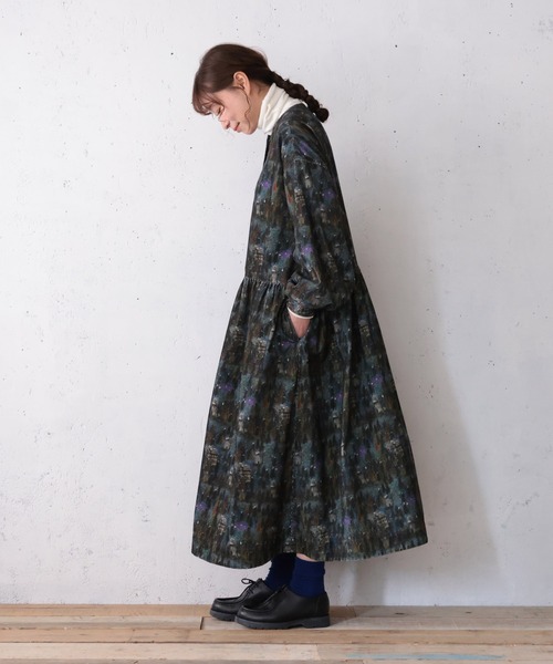 soulberry（ソウルベリー）の「静かな雪夜のワンピース（ワンピース・レディース・グリーン・L/M/3L/LL）」の21枚目の写真