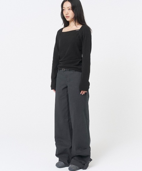 FLAP LAYERED WIDE PANTS（その他パンツ）｜Miseki SEOUL