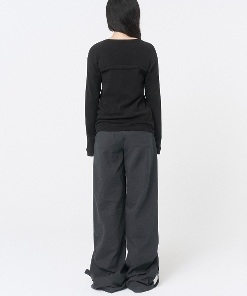 FLAP LAYERED WIDE PANTS（その他パンツ）｜Miseki SEOUL