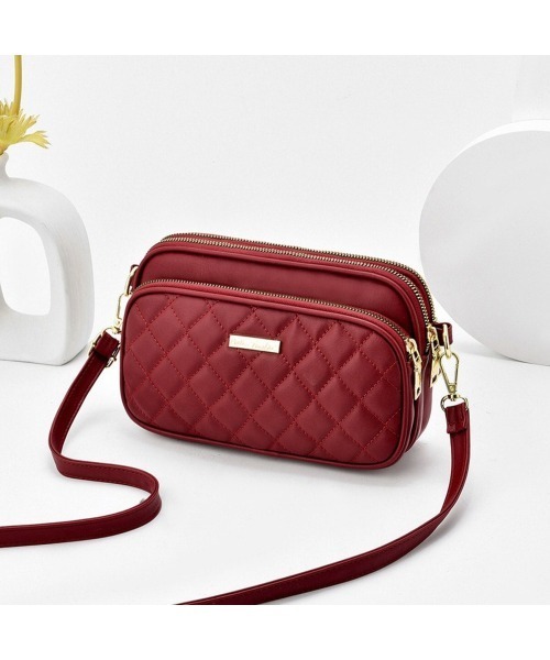 BACKYARD FAMILY(バックヤードファミリー)の「ショルダーバッグ kbag5519(ショルダーバッグ・レディース・イエロー/ミント/レッド/ブラック/ダークグリーン/ホワイト/サーモンピンク/ピンク・FREE)」の8枚目の写真