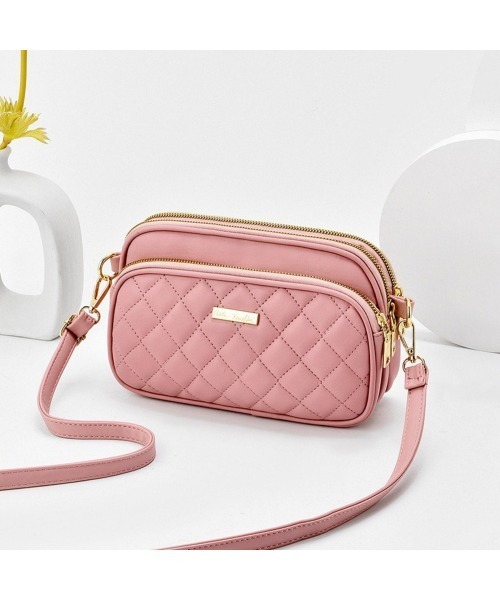 BACKYARD FAMILY(バックヤードファミリー)の「ショルダーバッグ kbag5519(ショルダーバッグ・レディース・イエロー/ミント/レッド/ブラック/ダークグリーン/ホワイト/サーモンピンク/ピンク・FREE)」の6枚目の写真