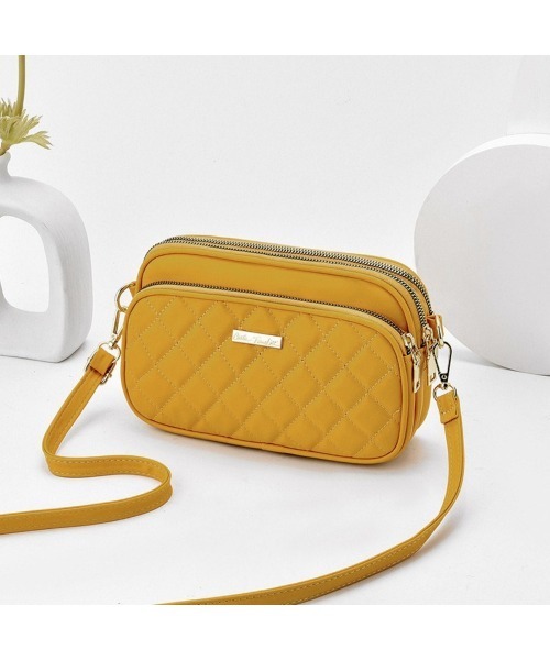BACKYARD FAMILY(バックヤードファミリー)の「ショルダーバッグ kbag5519(ショルダーバッグ・レディース・イエロー/ミント/レッド/ブラック/ダークグリーン/ホワイト/サーモンピンク/ピンク・FREE)」の5枚目の写真