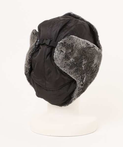 NOWLE】内キルティング フェイクファー フライトキャップ（キャップ