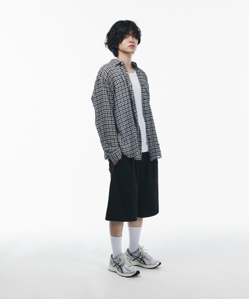 SIGNATURE（シグネチャ）の「ツータックレギュラーバミューダトレーニングパンツ[ブラック]（その他パンツ・レディース・その他・MEDIUM/LARGE）」の4枚目の写真