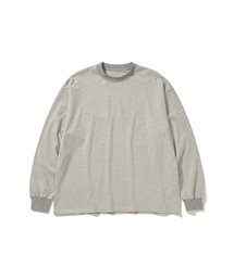 ROUND PATCH THIN L/S T-SHIRTS GREY