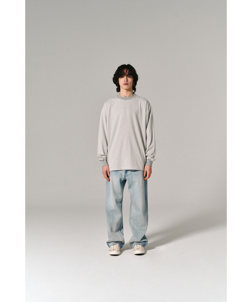 HISHANDER(ヒズハンダー)の「ROUND PATCH THIN L/S T-SHIRTS GREY(Tシャツ/カットソー・メンズ・その他・1/2/3)」の5枚目の写真